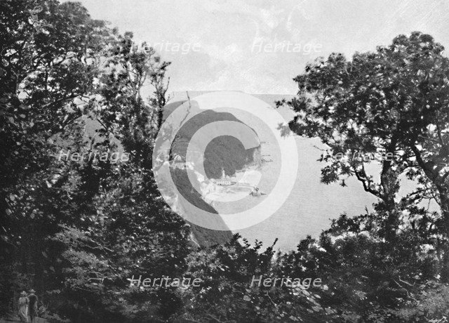 'Clovelly, from the Hobby', c1896. Artist: ED Percival.