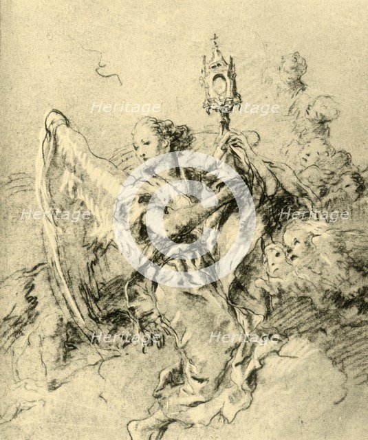 'Angel with Monstrance', 1767-1769, (1928). Artist: Giovanni Battista Tiepolo.