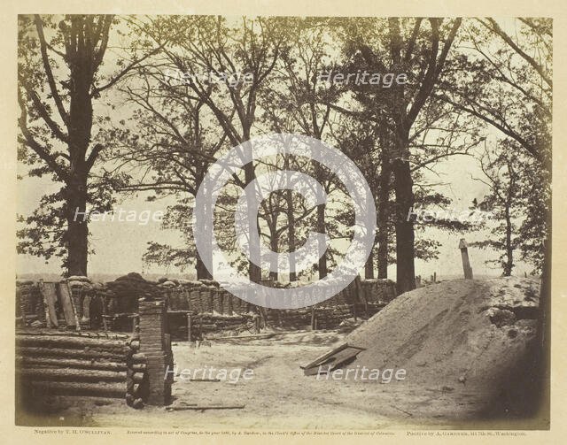 View of the Interior of Fort Steadman, May 1865. Creator: Alexander Gardner.