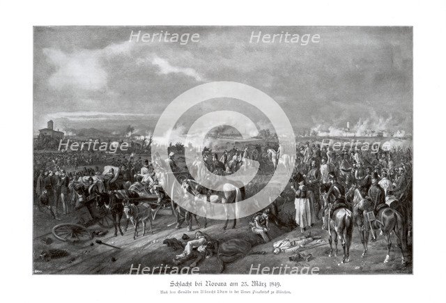 Battle of Novara, Italy, 23 March 1849, (1900). Artist: Unknown