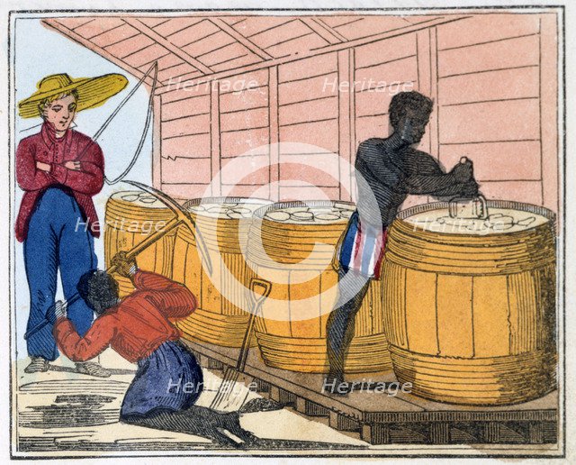 'The Blackman's Lament on how to make Sugar', 1813. Artist: Amelia Alderson Opie