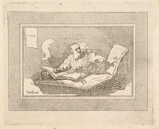 The Philosopher (Bearded Old Man Copying Book), 1783-87. Creator: Thomas Rowlandson.