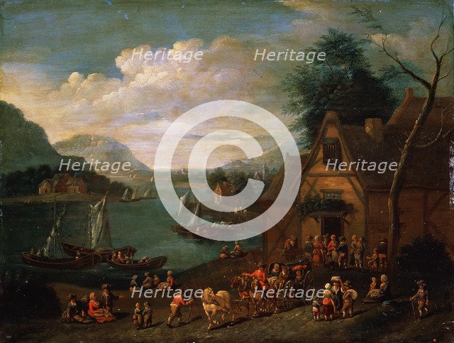 'A Tavern at the Seashore', c16th-c18th century(?). Artist: Flemish Master