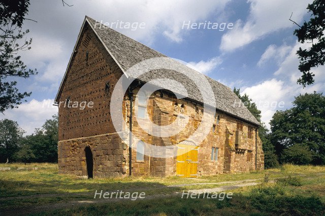 The Monastic Infirmary later reused as a barn, Halesowen Abbey, West Midlands, 1990. Artist: Unknown