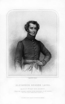 Alexander Gordon Laing, Scottish explorer, (1870).Artist: S Freeman