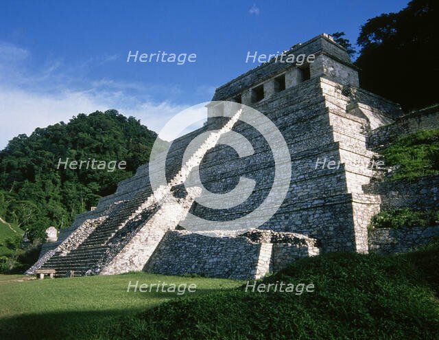 Temple of the Inscriptions, Palenque, Mexico, Mayan, 7th-8th centuries, 1998.  Creator: Unknown.