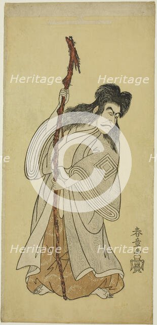The Actor Ichikawa Danjuro IV possibly as Tenjiku Tokubei in the play "Tenjiku Tokubei..., c. 1768. Creator: Shunsho.