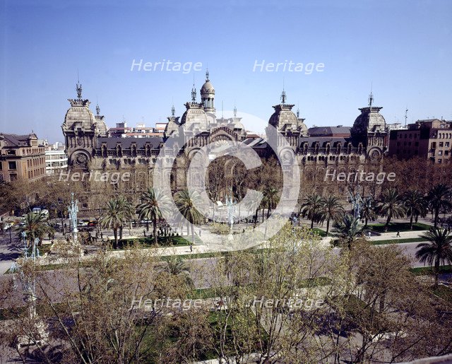 Barcelona Courthouse, designed by Enric Sagnier (1858-1931) and Josep Domenech i Estepà (1858-191…