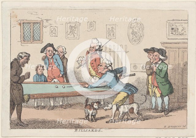 Billiards, after 1803., after 1803. Creator: Anon.