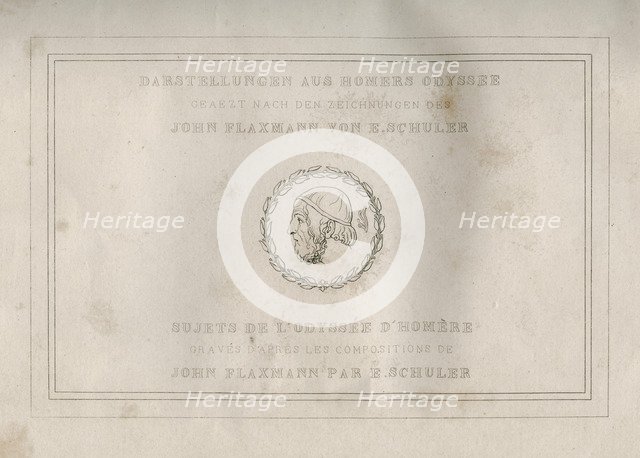 Title page of Homer's Odyssey, c1833. Artist: Unknown