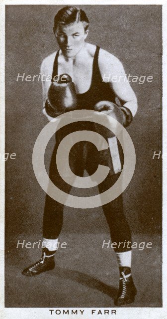 Tommy Farr, Welsh boxer, 1938. Artist: Unknown