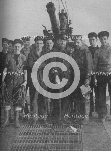 'Their Ship Rose from the Grave to Triumph', 1941.  Artist: Unknown.