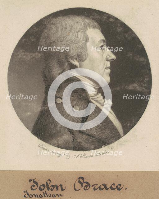 Jonathan Brace, Jr., 1800. Creator: Charles Balthazar Julien Févret de Saint-Mémin.