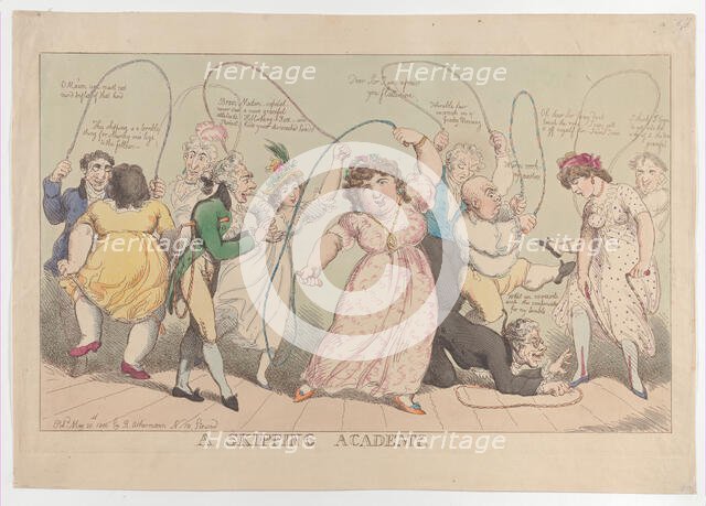 A Skipping Academy, May 20, 1800., May 20, 1800. Creator: Thomas Rowlandson.
