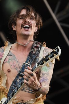 The Darkness live at the Cornbury Music Festival, Great Tew Park, Oxfordshire, Jul 2022. Creator: Annapaola Marchesani. The Darkness live at the Cornbury Music Festival, Great Tew Park, Oxfordshire, Jul 2022. Creator: Annapaola Marchesani.