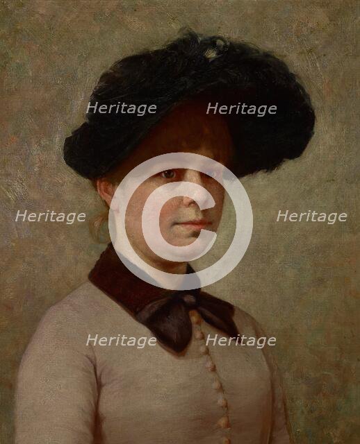 Portrait of Mary Gertrude Ethell Walker, probably late 1880s. Creator: John Ottis Adams.