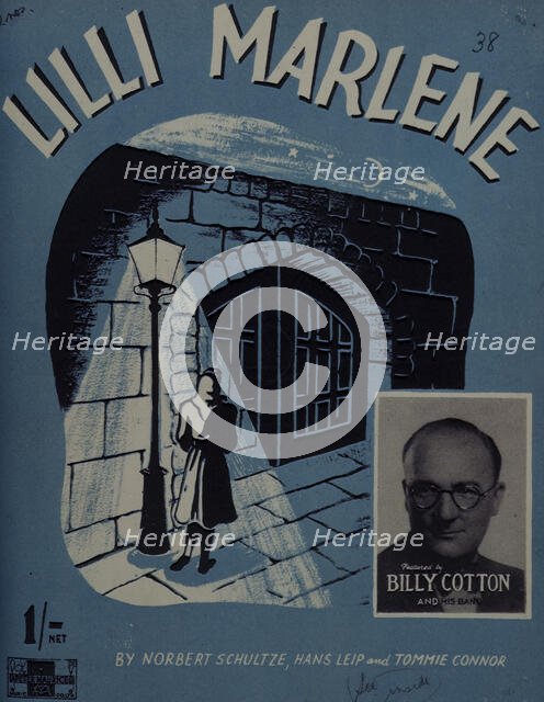 Cover to "Lilli Marlene" sheet music, c1930s. Creator: Unknown.