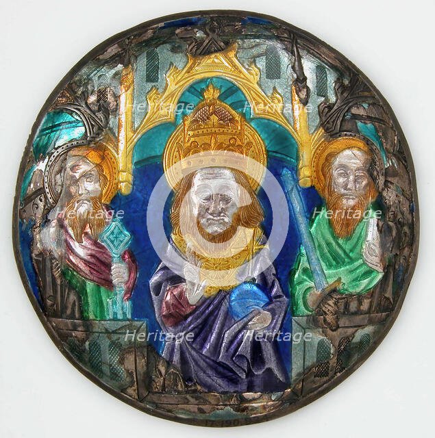 Plaque with God The Father, German, 14th century. Creator: Unknown.