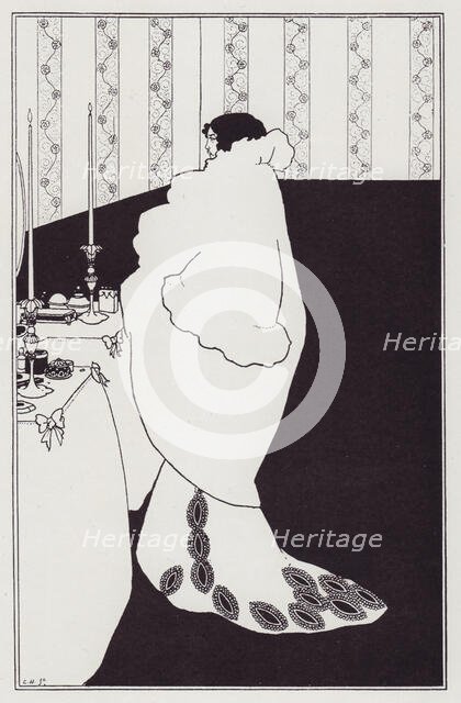La Dame aux Camélias, 1894. Creator: Aubrey Beardsley.