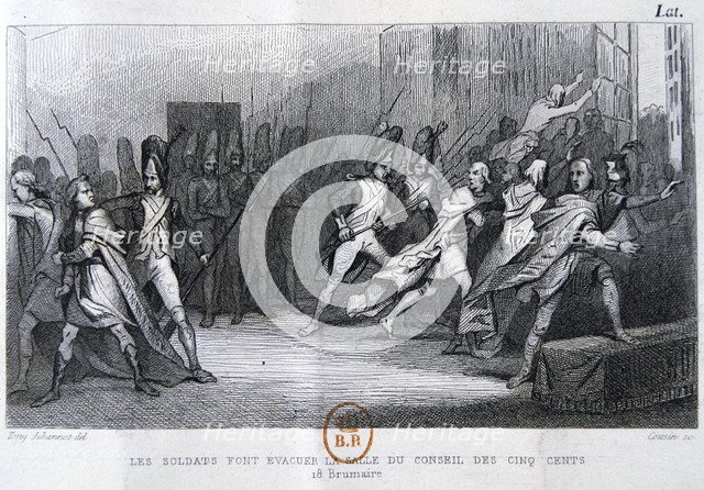 'The coup d'état of the 18th Brumaire (9th November), 1799', 19th century. Artist: Unknown