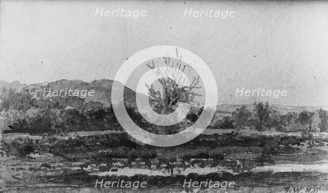 Three Views, No. 3: Mount Carmel, near New Haven, Connecticut, . Creator: John William Hill.