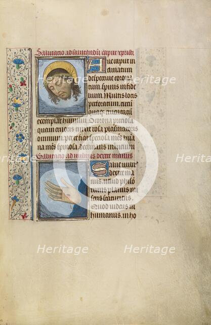 Christ's Head: Christ's Right Hand with Wound; Arenberg Hours, early 1460s. Creator: Willem Vrelant.