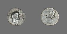 Denarius (Coin) Portraying Emperor Domitian, 77-78. Creator: Unknown.