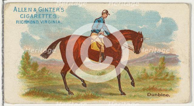 Dunbine, from The World's Racers series (N32) for Allen & Ginter Cigarettes, 1888. Creator: Allen & Ginter.