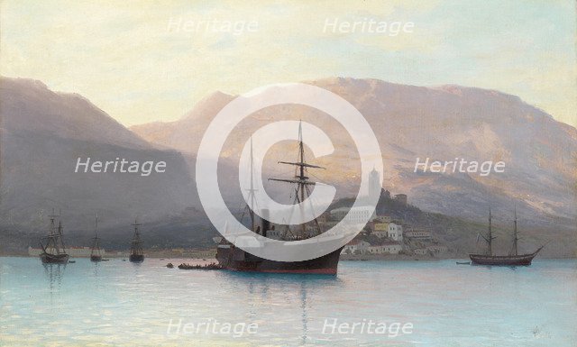 View of the Cathedral of Saint John Chrysostom in Yalta, 1886.