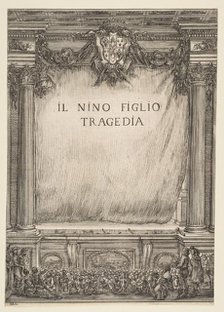 Frontispiece for Il Nino Figlio, 1655. Creator: Stefano della Bella.