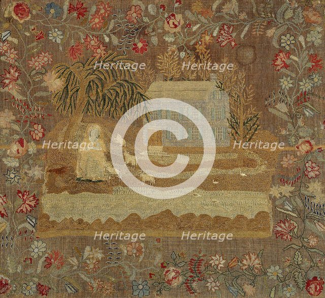 Sampler, United States, 1820s. Creator: Unknown.