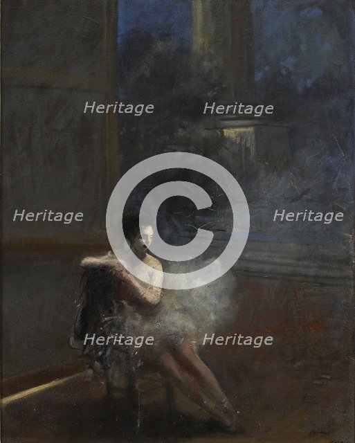 Seated Dancer, 19th-20th century Artist: Jean Louis Forain.