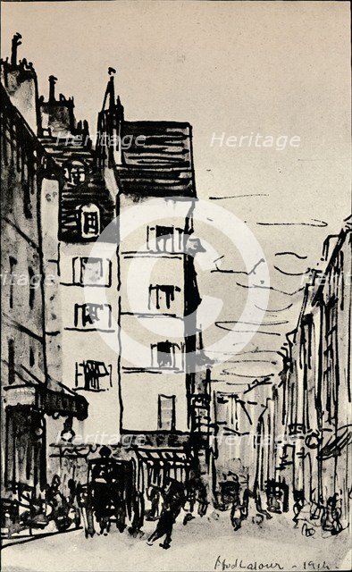 'Rue de Seine', 1915. Artist: Alfred Latour.