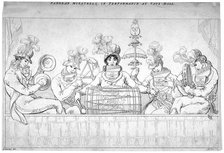 View of the Pandean Minstrels in performance at Vauxhall, London, c1800. Artist: John Lee