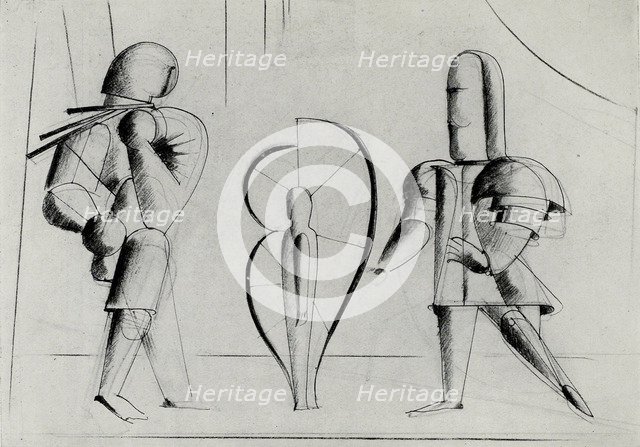 From The stage at the Bauhaus (Die Bühne im Bauhaus), 1925. Creator: Schlemmer, Oskar (1888-1943).
