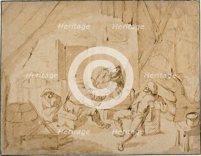 Peasants Drinking, n.d. Creator: Isaac van Ostade.
