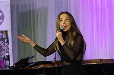 Georgia Cecile, Georgia Cecile Quartet, Watermill Jazz Club, Dorking, Surrey, 7 October 2025. Creator: Brian O'Connor.