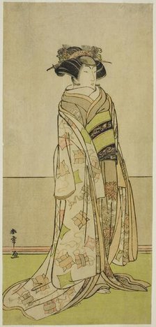 The Actor Segawa Kikunojo III in an Unidentified Role, Japan, c. 1780. Creator: Shunsho.