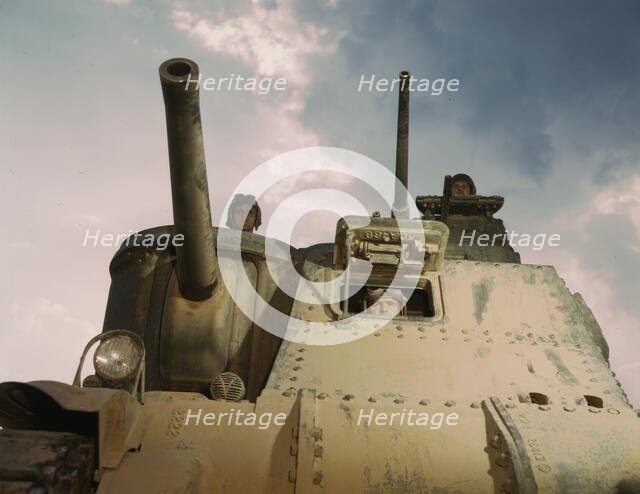 M-3 tanks and crews, Ft. Knox, Ky., 1942. Creator: Alfred T Palmer.