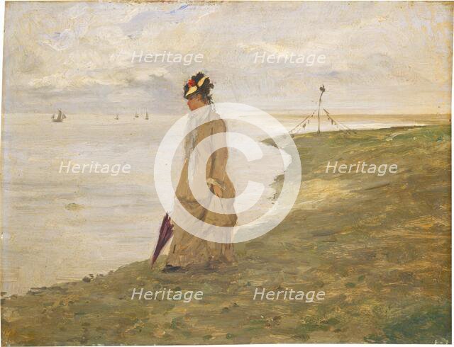 Woman by the Seaside, 19th century. Creator: Unknown.