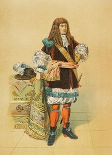 Portrait of Louis XIV, known as "the Sun King" (1638-1715), King of France (1643-1715), 1881.  Creator: Unknown.