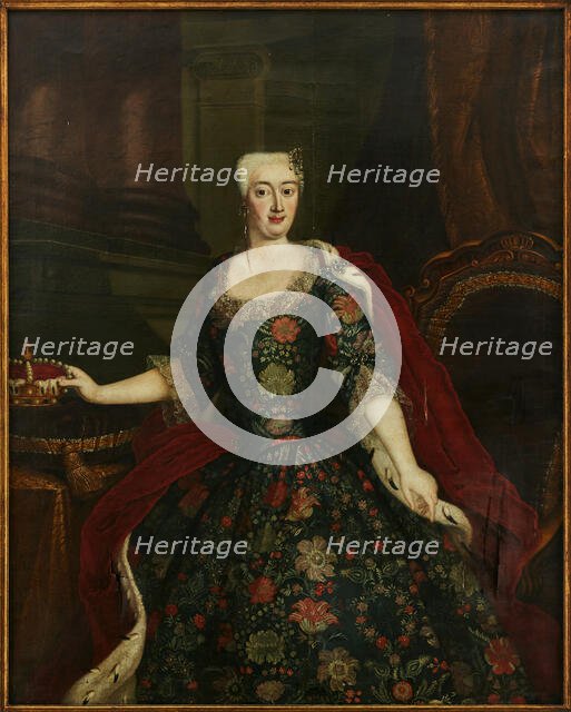 Portrait of Princess Sophia Dorothea of Prussia (1719-1765), 18th century. Creator: Pesne, Antoine, School (1683-1757).