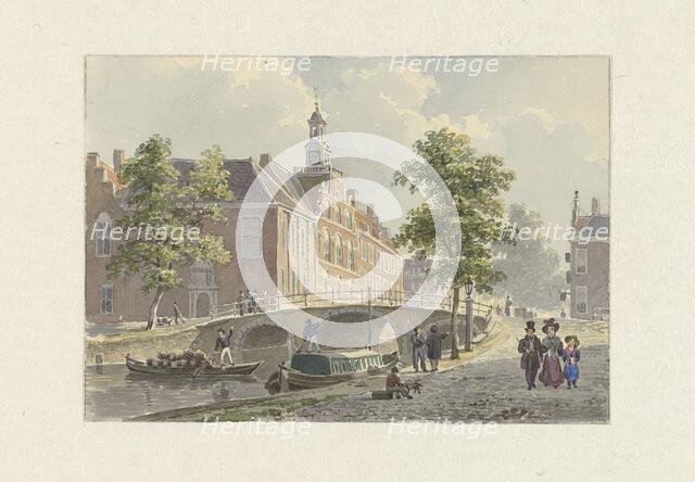 The Spui in The Hague, (from the south?), 1800-1880. Creator: Bartholomeus Johannes van Hove.