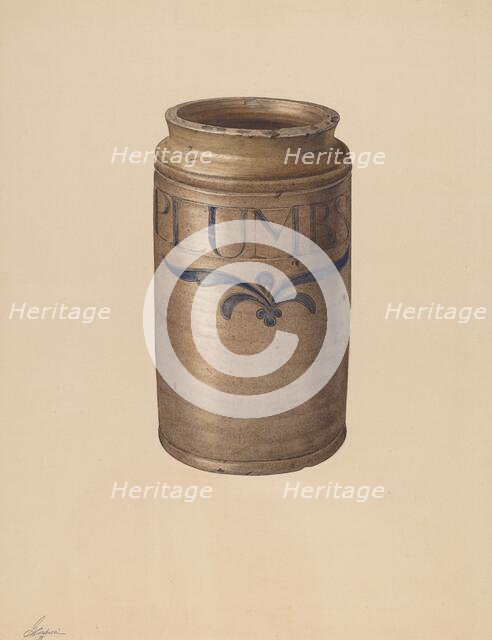 Jar, 1939. Creator: Giacinto Capelli.