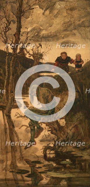 Merman. Artist: Schwaiger, Hanus (1854-1912)