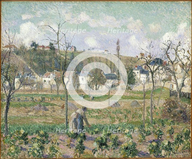 Le Jardin de Maubuisson, Pontoise, la Mère Bellette, 1882. Creator: Pissarro, Camille (1830-1903).