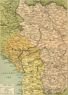 'Map To Illustrate the Serbian Retreat', 1919. Creator: George Philip & Son Ltd.