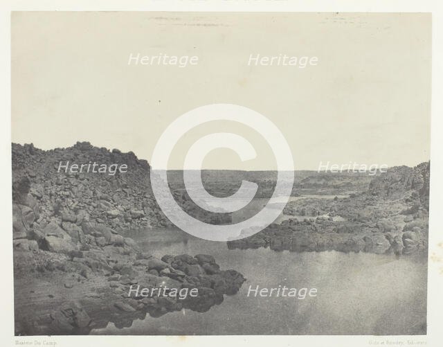 Sortie de la Première Cataracte, Haute-Egypte, 1849/51, printed 1852. Creator: Maxime du Camp.