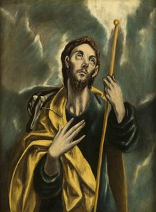 St James the Greater as a Pilgrim. Creator: School of El Greco.