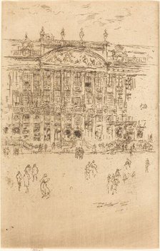 Grand' Place, Brussels, 1887. Creator: James Abbott McNeill Whistler.